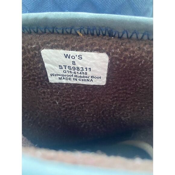 SPERRY Women's Waterproof Rubber Gray Boots Sz 8 - Picture 3 of 11